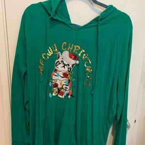 Meowy Christmas hoodie 🐈 🎄